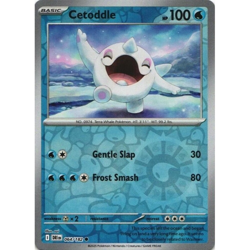 Cetoddle [Reverse Holo] #64 Pokemon Destined Rivals